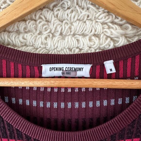 Opening Ceremony Rib Stripe Knit Dress - Picture 3 of 7